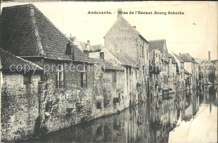 Audenarde Bras de l'Escaut Bourg Schelde