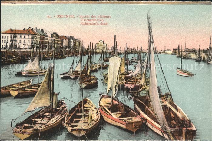 Ostende Oostende Bassin des pecheurs Fischerhafen