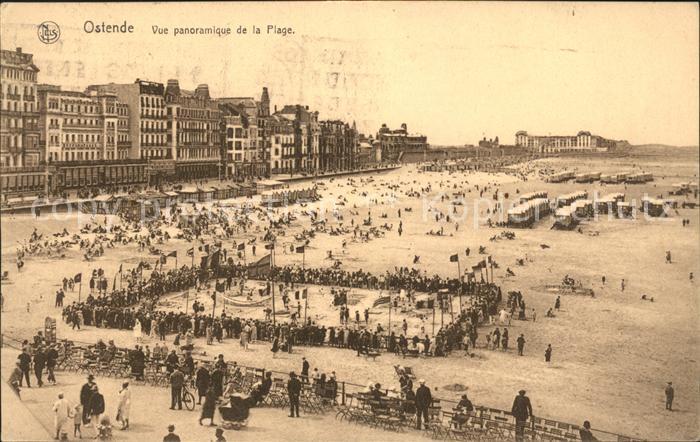 Ostende Oostende Vue panoramique de la Plage