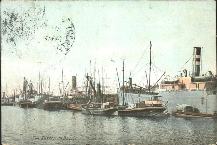 Anvers Antwerpen Bassin Bateau Hafen