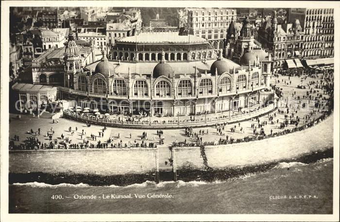 Ostende Oostende Kursaal vue aerienne