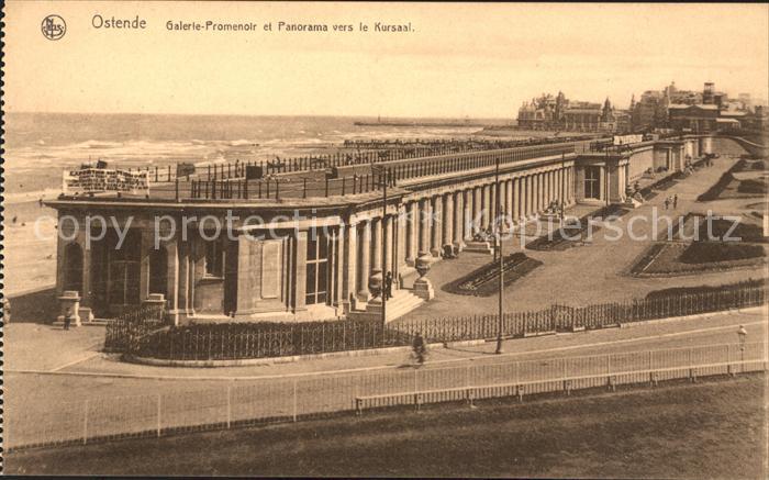 Ostende Oostende Galerie Promenoir et Panorama vers le Kursaal