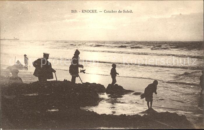 Knocke Coucher de Soleil Plage