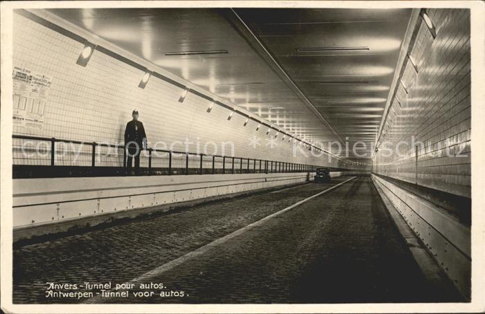 Anvers Antwerpen Tunnel pour autos
