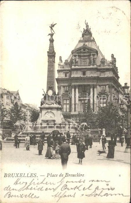 Bruxelles Bruessel Place de Brouckere Fontaine Monument