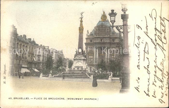 Bruxelles Bruessel Place de Brouckere Monument Anspach