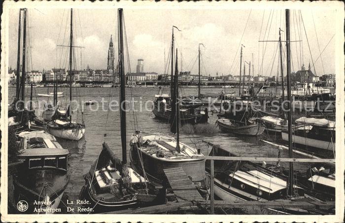 Anvers Antwerpen La Rade Bateaux