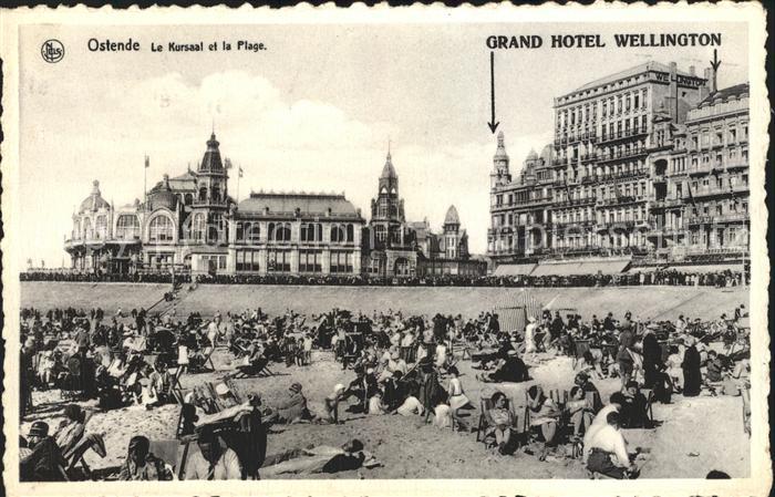 Ostende Oostende Kursaal Plage Grand Hotel Wellington