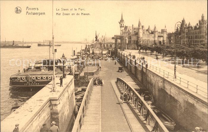 Anvers Antwerpen Le Steen et le Port Chateau