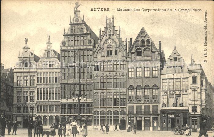 Anvers Antwerpen Maisons des Corporations de la Grande P