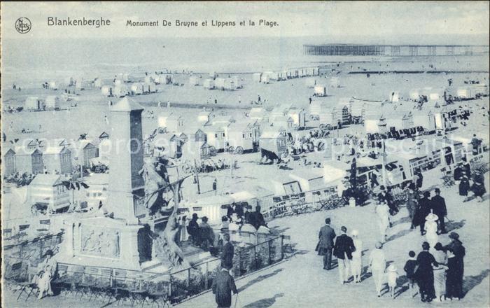 Blankenberghe Monument De Bruyne Lippens Plage