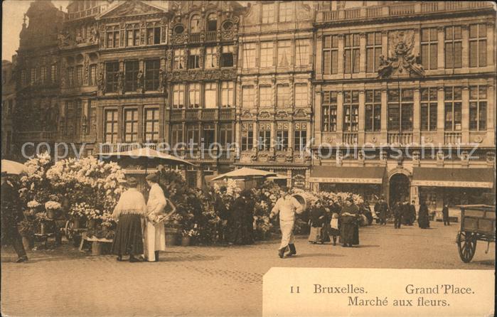 Bruxelles Bruessel Grand Place Marche aux fleurs