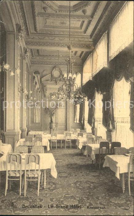 Bruxelles Bruessel Grand Hotel Restaurant
