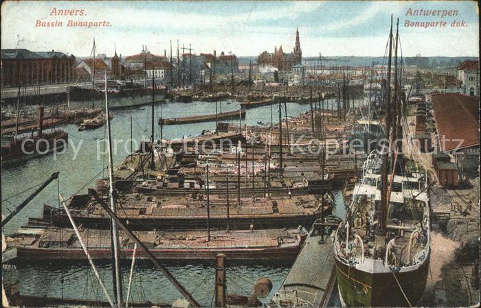 Anvers Antwerpen Bassin Bonaparte Bateaux Hafen