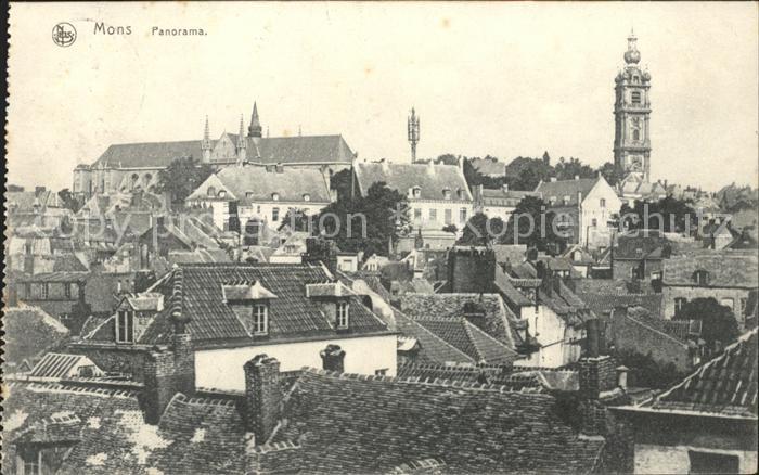 Mons Hainaut Panorama Eglise