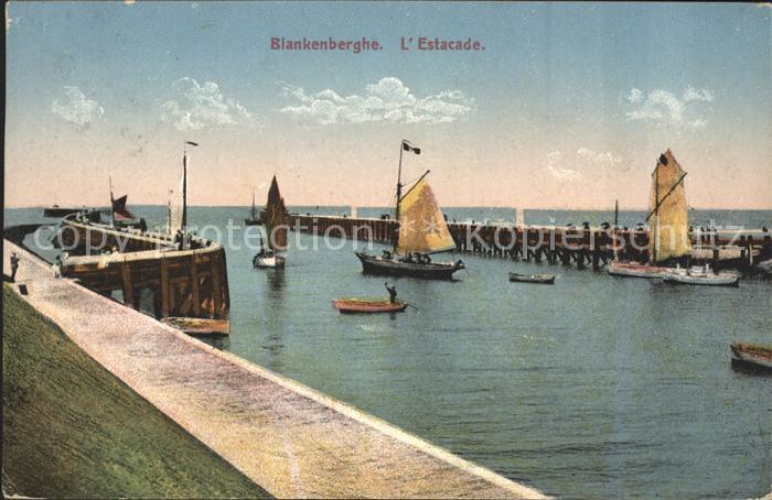 Blankenberghe Estacade Bateaux