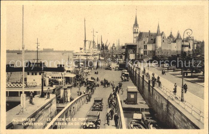 Anvers Antwerpen Le Steen et le Port Chateau