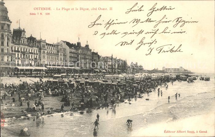 Ostende Oostende Plage et la Digue Serie 7 No. 108