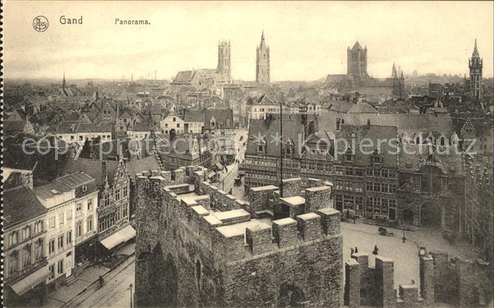 Gand Belgien Panorama Eglise Tour