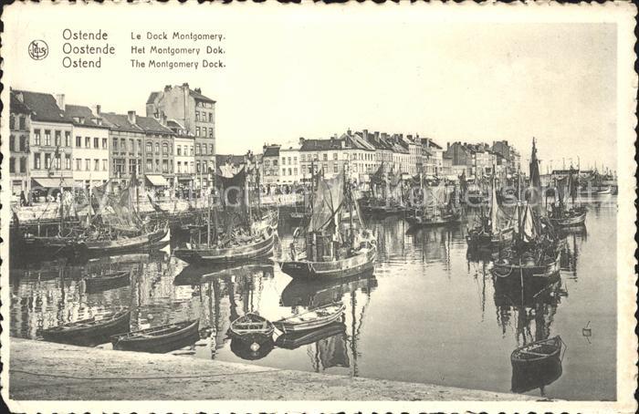 Ostende Oostende Dock Montgomery Bateau