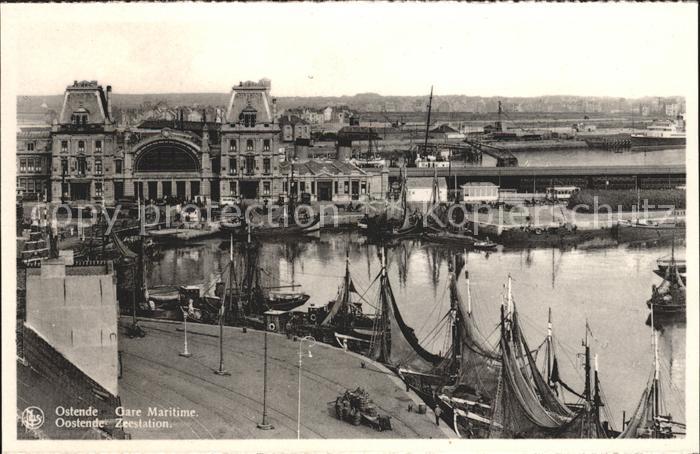 Ostende Oostende Gare Maritime Bateau