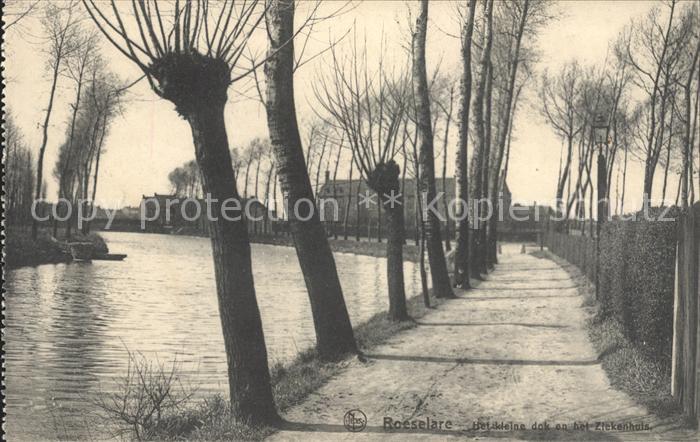 Roeselaere Het kleine dok en het Ziekenhuis Kanal