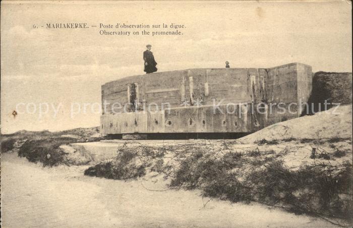 Mariakerke Oostende Poste d observation sur la digue