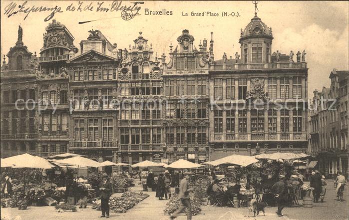 Bruxelles Bruessel Grande Place Marche