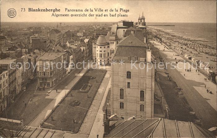 Blankenberghe Panorama de la ville et de la plage