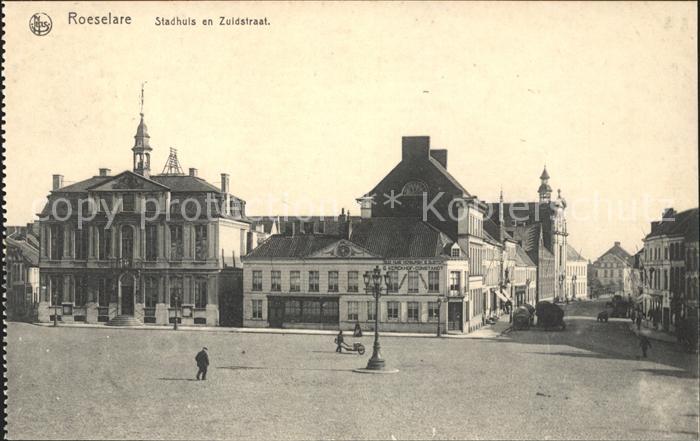 Roeselaere Stadhuis en Zuidstraat