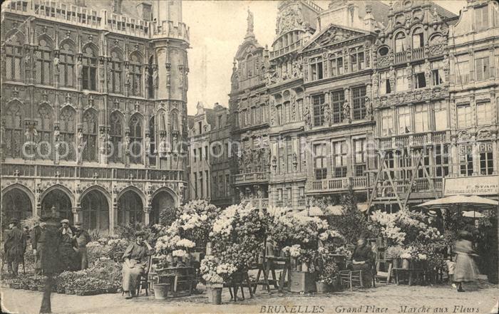 Bruxelles Bruessel Grand Place Marche aux Fleurs