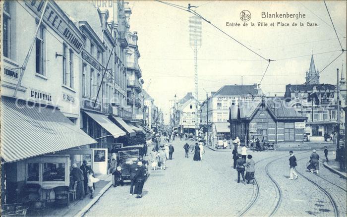 Blankenberghe Entree de la Ville et Place de la Gare