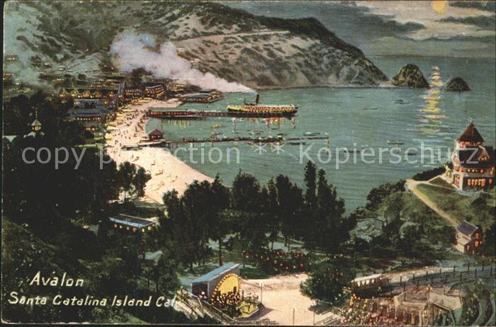 Avalon California Beach Steamer Moonlight