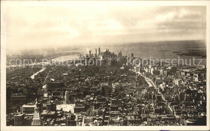 New York City South View from Empire State Building Manhattan