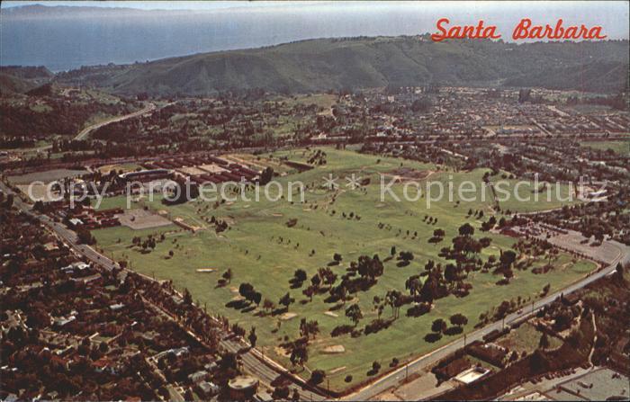Santa Barbara California Municipal Golf Course Earl Warren Park Arena aerial vie