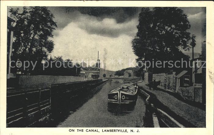 Lambertville New Jersey On the canal