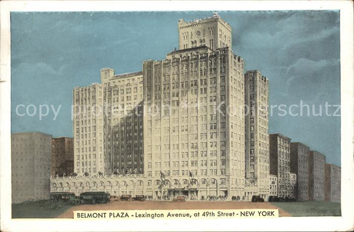 New York City Hotel Belmont Plaza Lexington Avenue