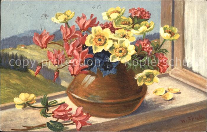 Frueh W. Alpenveilchen Enzian Anemonen