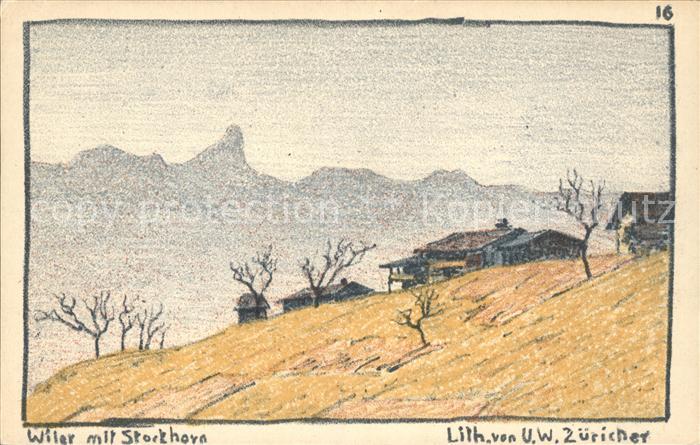 Zuericher U.W. Wiler Stockhorn Litho