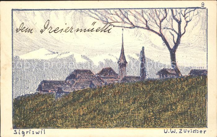 Zuericher U.W. Sigriswil Litho