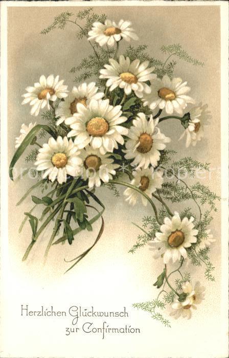 Konfirmation Glueckwunsch Margeriten