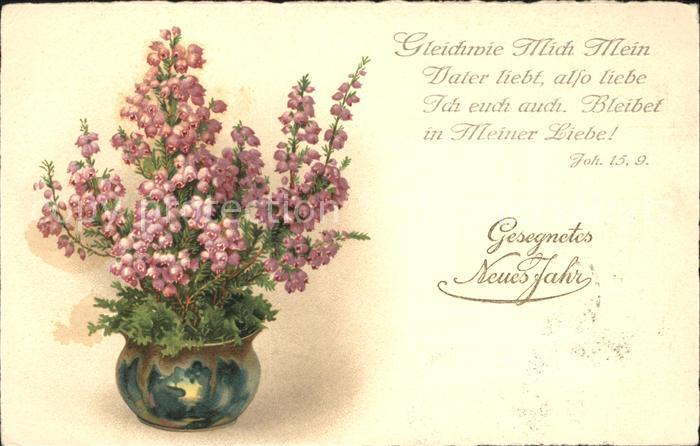 Blumen Neujahr Psalm Joh. 15 9.