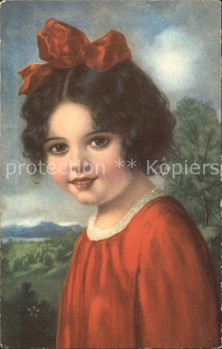 Kinder Child Enfants Mädchen Schleife