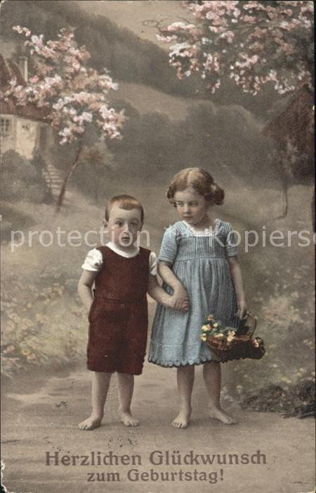 Kinder Child Enfants Glückwunsch Geburtstag
