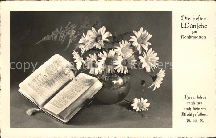 Konfirmation Glückwunsch Bibel Margeriten