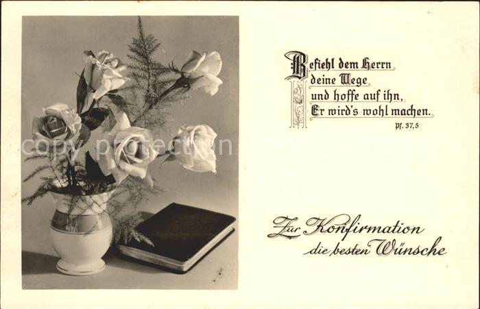 Konfirmation Glückwunsch Rosen Bibel