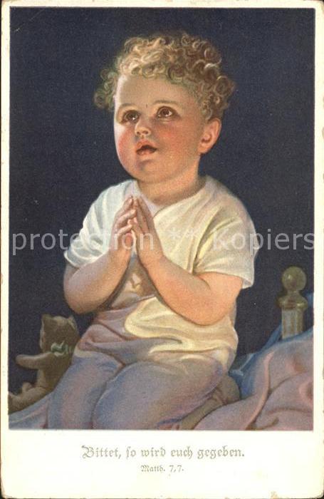 Kinder Child Enfants Gebet Teddybaer
