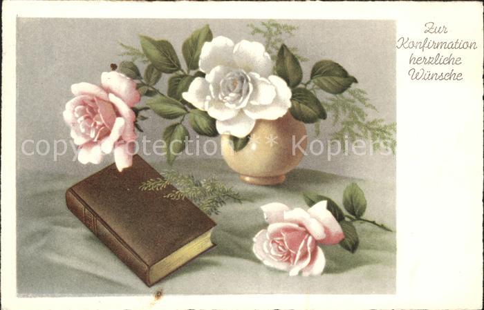 Konfirmation Glückwunsch Rosen Bibel