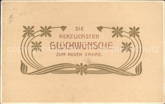 Neujahr Glückwunsch Blumen
