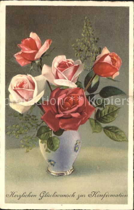 Konfirmation Glückwunsch Rosen